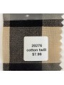 20276 Cotton Twill Beige Black