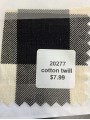 20277 Cotton Twill Black and Gray