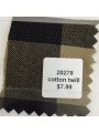 20278 Cotton Twill Black Tan