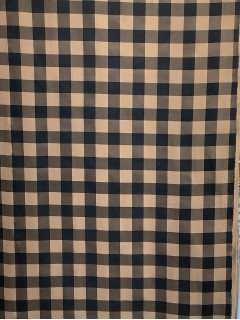 20279 Cotton Twill Tan and Black 20279 Cotton Twill Tan and Black
