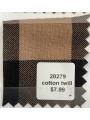 20279 Cotton Twill Tan and Black