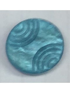 Button 1044 Plastic aqua  0.75