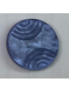 Button 1046 Plastic blue  0.75