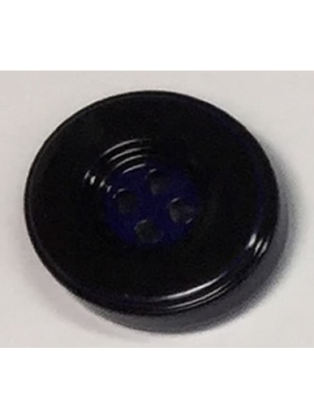 Button 1048 Plastic black  0.875