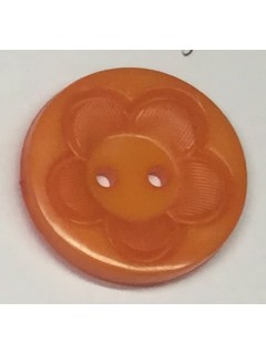 Button 1060 Plastic orange  1.125