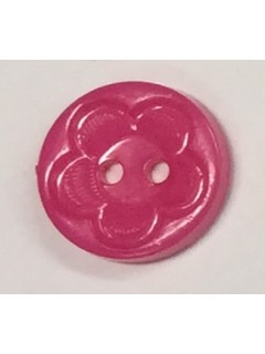 Button 1061 Plastic hot pink  0.625