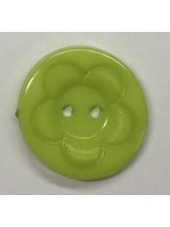 Button 1067 Plastic lime  0.875