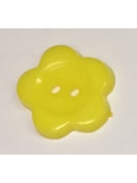 Button 1069 Plastic yellow  0.625
