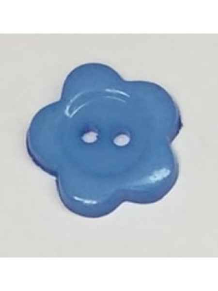 Button 1072 Plastic blue  0.625