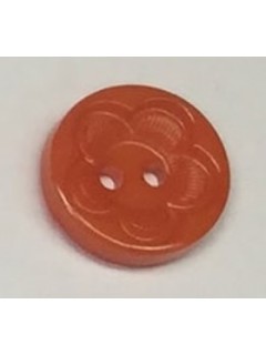 Button 1072 Plastic orange  0.625