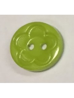 Button 1073 Plastic lime  0.625