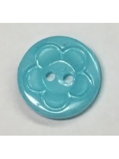 Button 1074 Plastic aqua  0.625