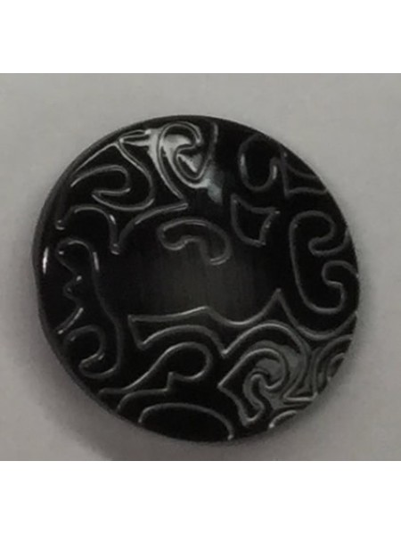 Button 1099 Plastic black  1