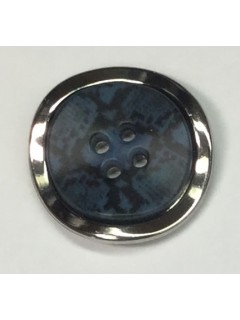 Button 1228 Plastic silver  1