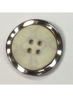 Button 1232 Plastic silver  1