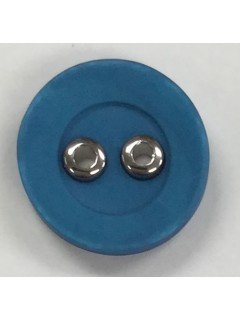 Button 1025 Plastic blue  0.875