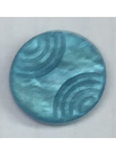 Button 1044 Plastic aqua  0.75