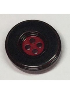 Button 1049 Plastic black  0.875