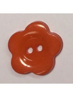 Button 1065 Plastic orange  0.875