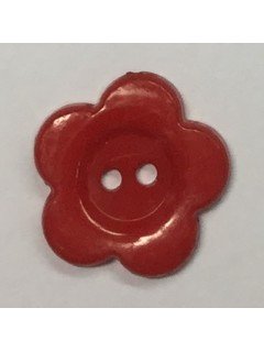 Button 1066 Plastic red  0.75