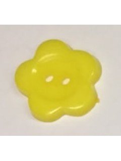 Button 1069 Plastic yellow  0.625