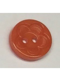 Button 1072 Plastic orange  0.625