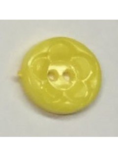 Button 1076 Plastic yellow  0.5