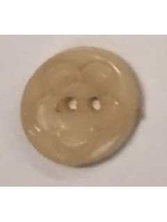 Button 1077 Plastic tan  0.5