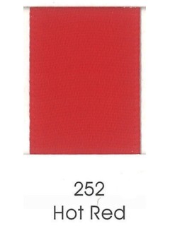 Ribbon 1.5" Single Face Satin 252 Hot Red