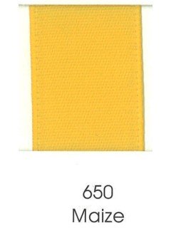 Ribbon 2" Single Face Satin 650 Maize