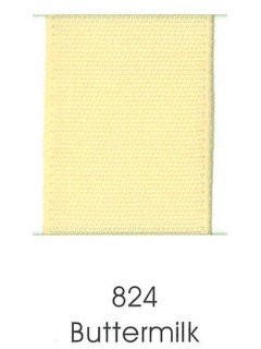 Ribbon 1.5" Single Face Satin 824 Buttermilk